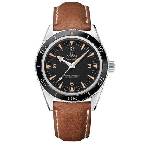 omega watches leather strap men's